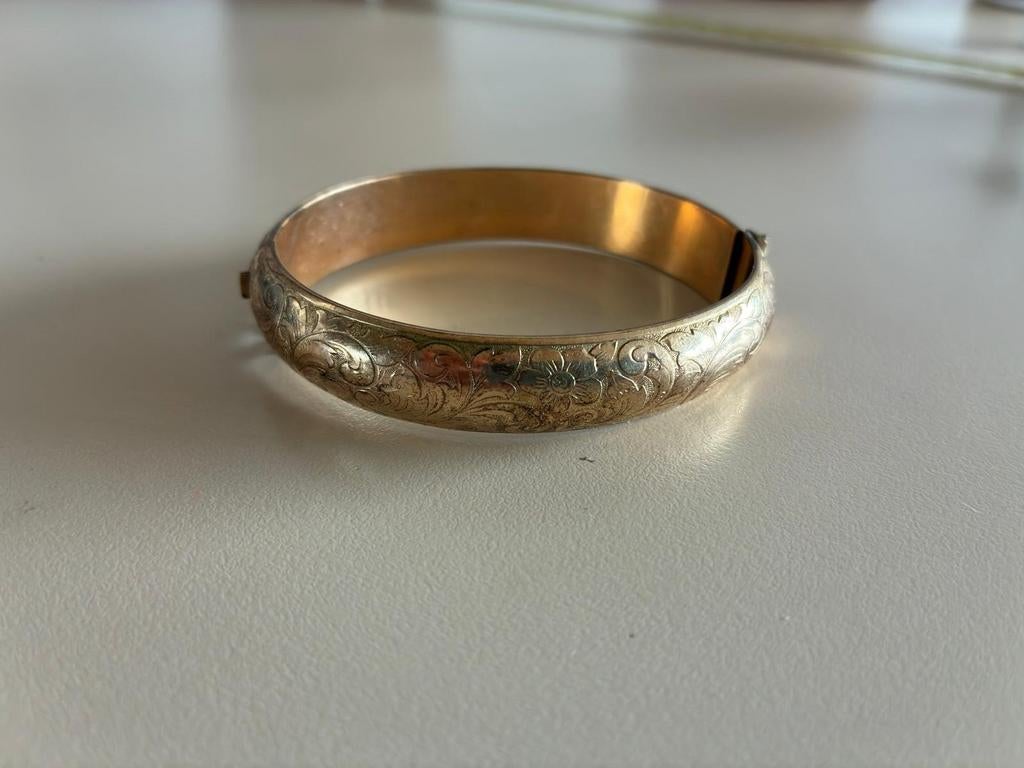 Doublé gouden armband, Sieraden, Tassen en Uiterlijk, Armbanden, Gebruikt, Overige materialen, Goud, Verzenden