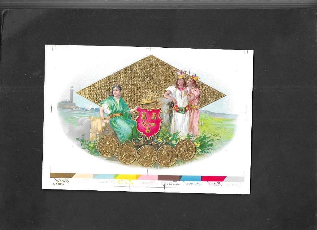 banana60Etiket scan V4678, Ophalen of Verzenden, Gebruikt, Sigarenbandjes