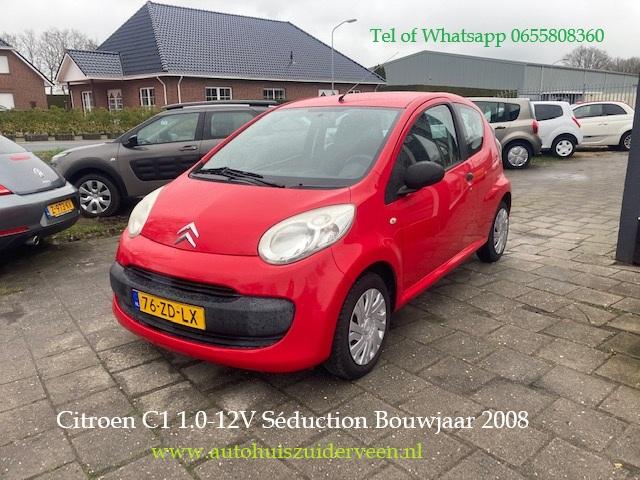 CITROEN C1 1.0 3-DRS Seduction Onderhoudsboekjes, Stof, Gebruikt, 4 stoelen, C1
