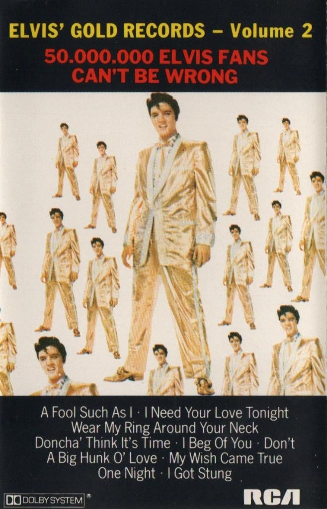 Cassettebandje Elvis Presley – 50,000,000 Elvis Fans .., Ophalen of Verzenden, Gebruikt, Pop, 1 bandje