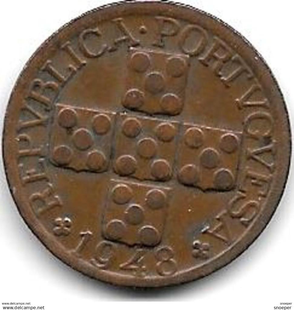 portugal 20 centavos 1948 km 584 xf !, Verzenden, Overige landen, Losse munt