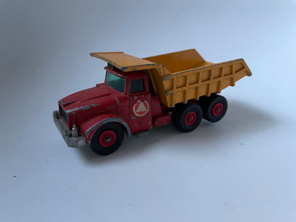 model Lesney dumper, kipper, scammel contractor, Lesney 1/50, Ophalen of Verzenden, Gebruikt, Bus of Vrachtwagen, Lesney