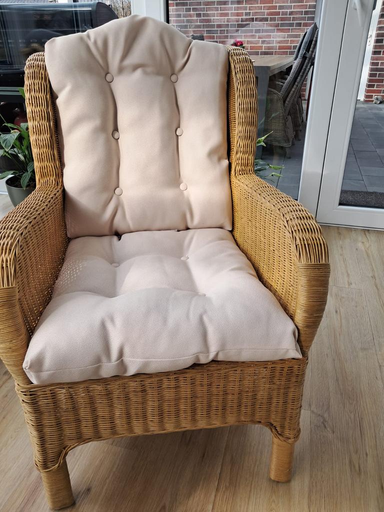 6 kussens voor rotanstoelen (zonder stoelen), Ophalen, Nieuw