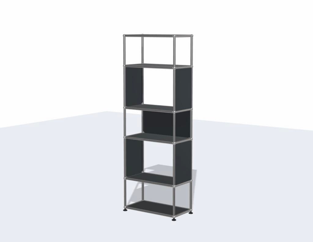 USM Haller shelf 1x5 elements anthracite, Ophalen, Gebruikt