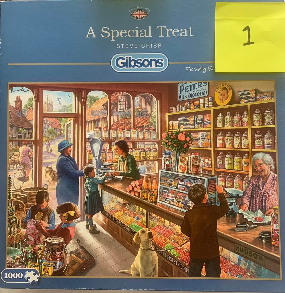 4 Mooie Gibson- en 1 Cobble Hill puzzels 1000 stukjes, Verzenden, 500 t/m 1500 stukjes, Zo goed als nieuw