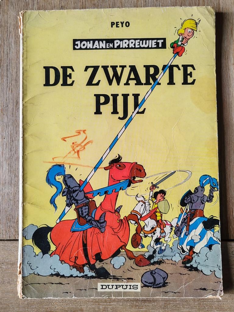 Johan en Pirrewiet - De Zwarte Pijl (Peyo), Eén stripboek, Ophalen of Verzenden, Gelezen, Peyo