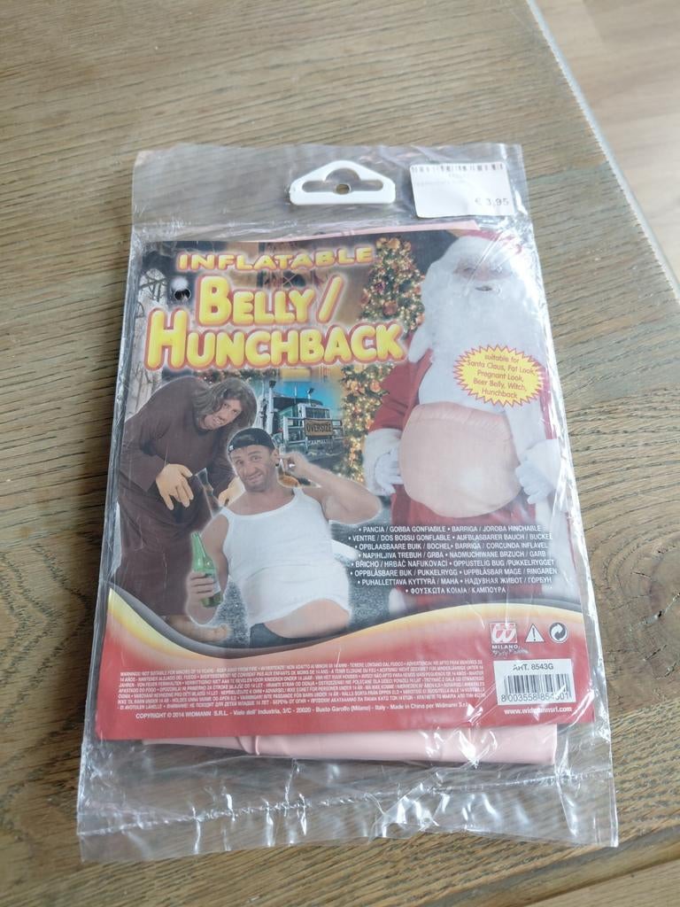 Opblaasbuik Kerstman, Ophalen of Verzenden, Nieuw, Feestartikel, Kerst of Sinterklaas