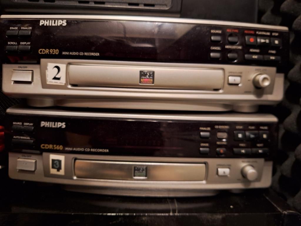 Twee Philips cd recorders, Audio, Tv en Foto, Cd-spelers, Ophalen of Verzenden, Philips