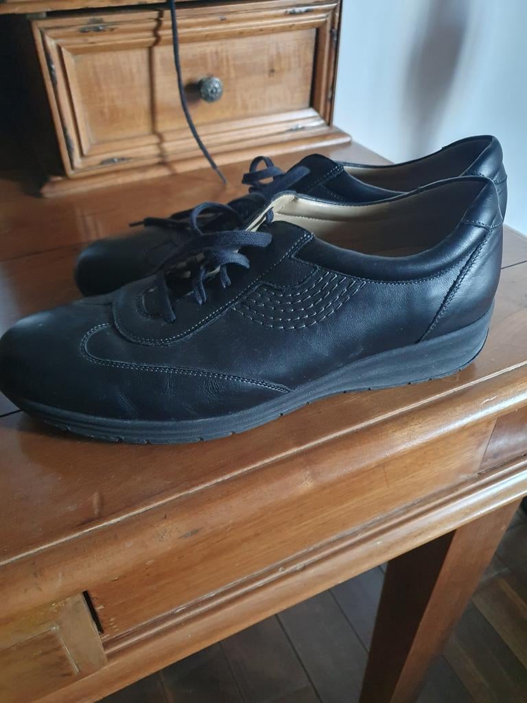 Durea schoenen van zwart leer, wijdte E maat 39,5, Kleding | Dames, Schoenen, Durea, Ophalen of Verzenden, Zo goed als nieuw, Zwart