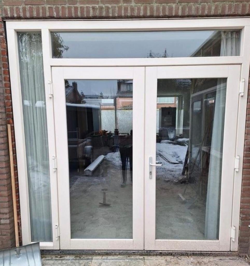 Tuindeuren openslaande deuren
Met kozijn kunstof

Zgan, Deurkozijn, Ophalen of Verzenden, Zo goed als nieuw, 225 cm of meer