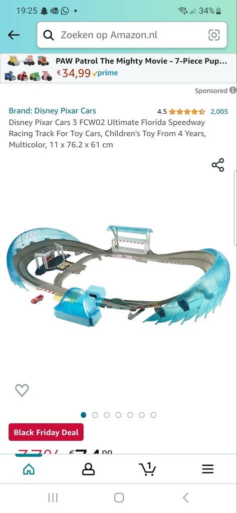 Disney Pixar Cars 3 Ultimate Florida Speedway Racebaan, Overige merken, Zelf te bouwen, Ophalen of Verzenden, Overige aandrijving
