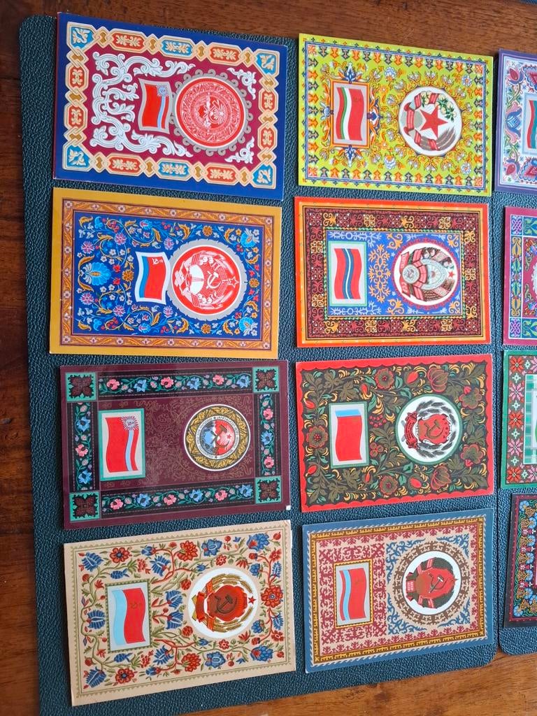 27 vintage ansichtkaarten Sovjet-tijdperk, Ophalen of Verzenden