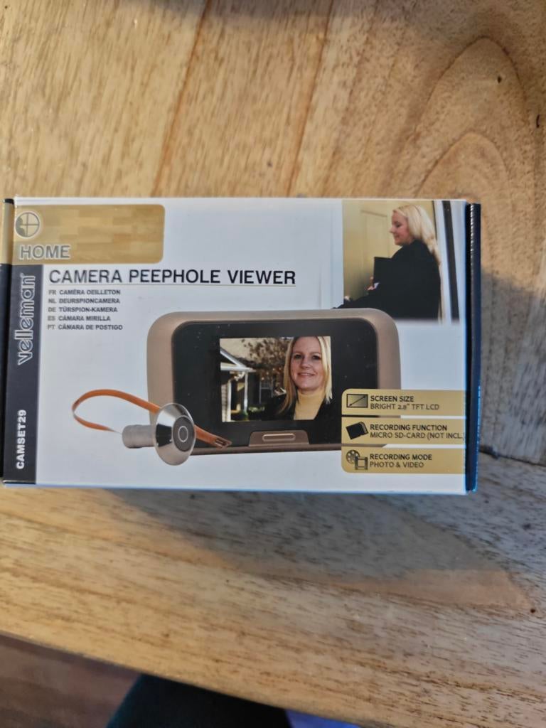 Velleman Camera Deurspion Viewer CAMSET29, Ophalen of Verzenden