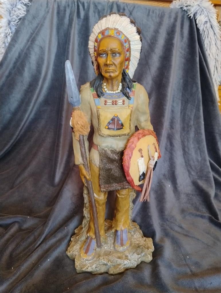 Indiaan met schild      X, Ophalen of Verzenden, Zo goed als nieuw, Overige typen