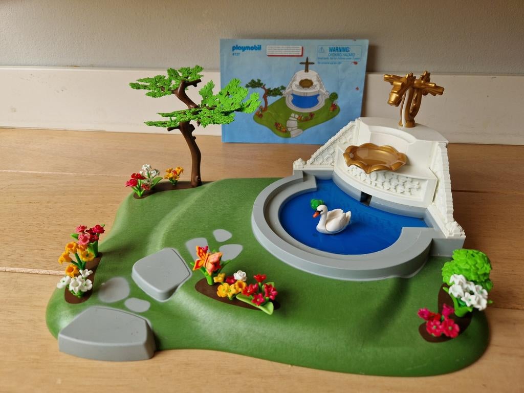 Playmobil 4137 Sprookjesbron met Zwaan en Bloemen, Ophalen of Verzenden, Gebruikt, Complete set