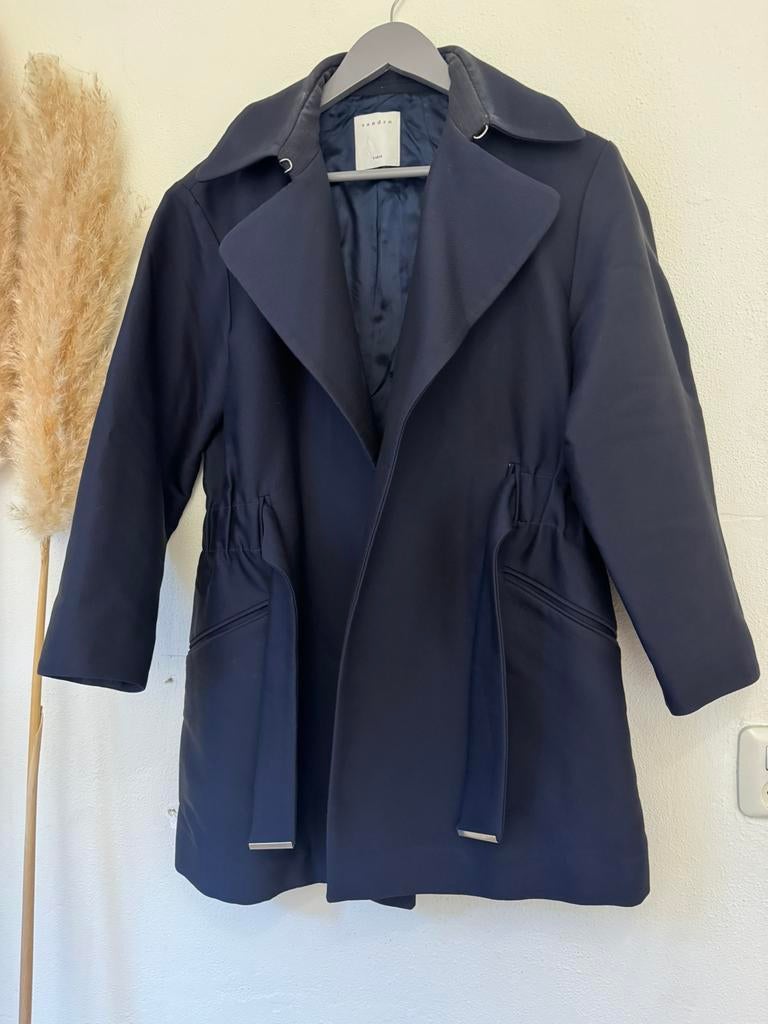 Sandro jas, Ophalen of Verzenden, Zo goed als nieuw, Maat 36 (S), Blauw