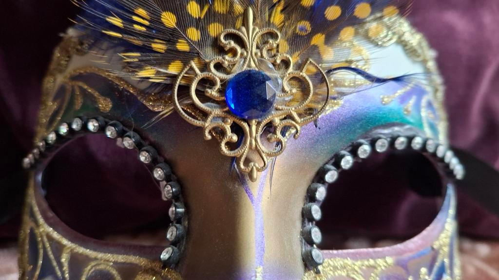 Origineel masker uit Venetië, Ophalen of Verzenden, Zo goed als nieuw, Carnaval