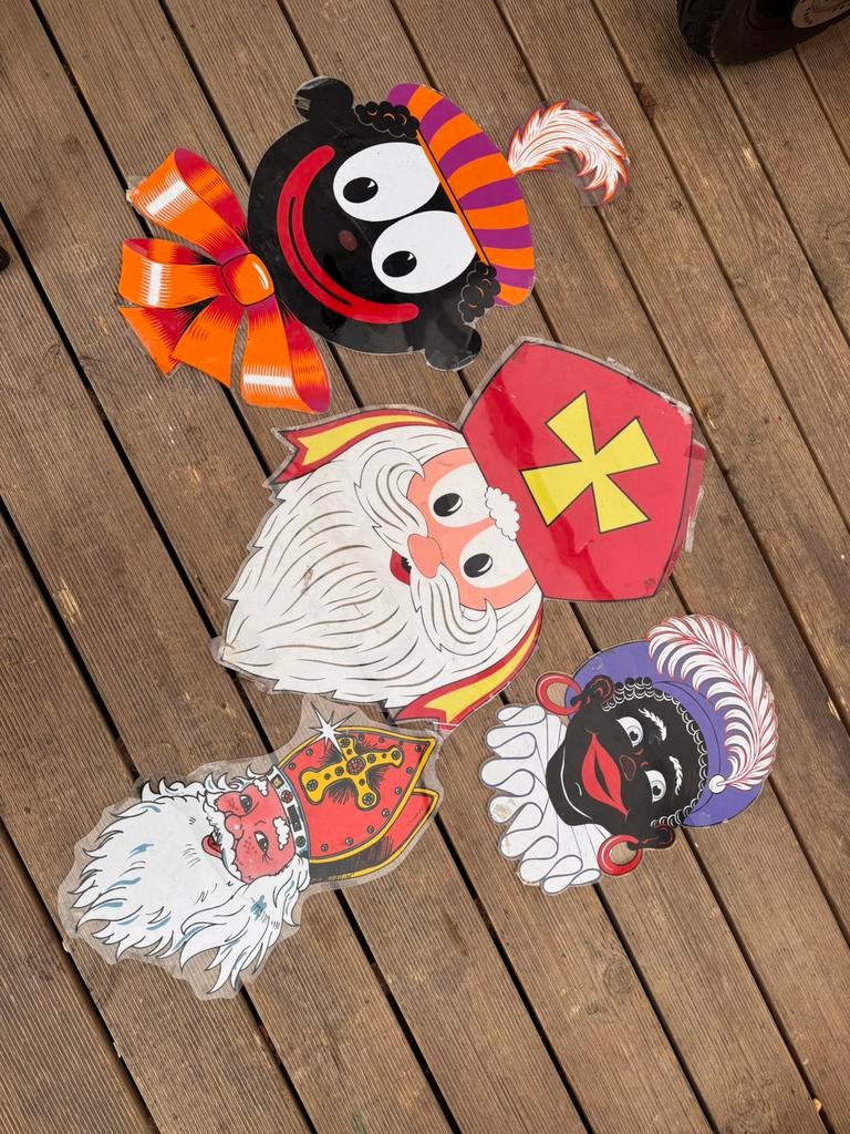 Sint en piet oude raamdecoratie, Ophalen, Zo goed als nieuw