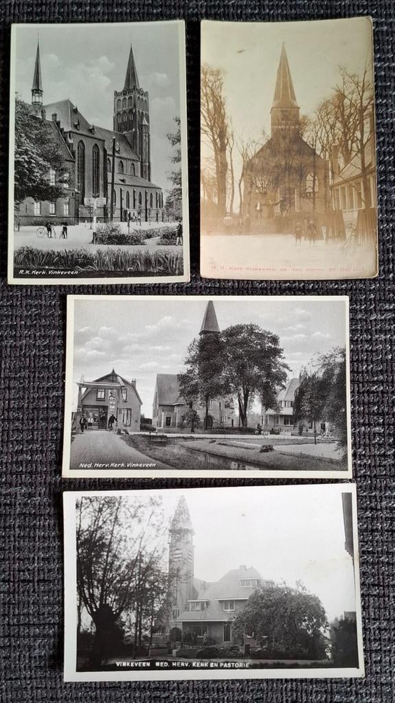 Ansichtkaarten Vinkeveen Kerken (oud), Verzamelen, Ansichtkaarten | Nederland, Ophalen of Verzenden, Voor 1920, Zuid-Holland