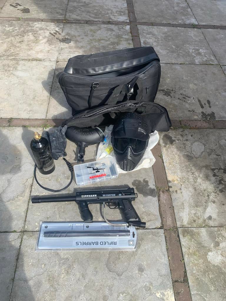 Tippmann 98 Custom paintball set, Ophalen, Gebruikt