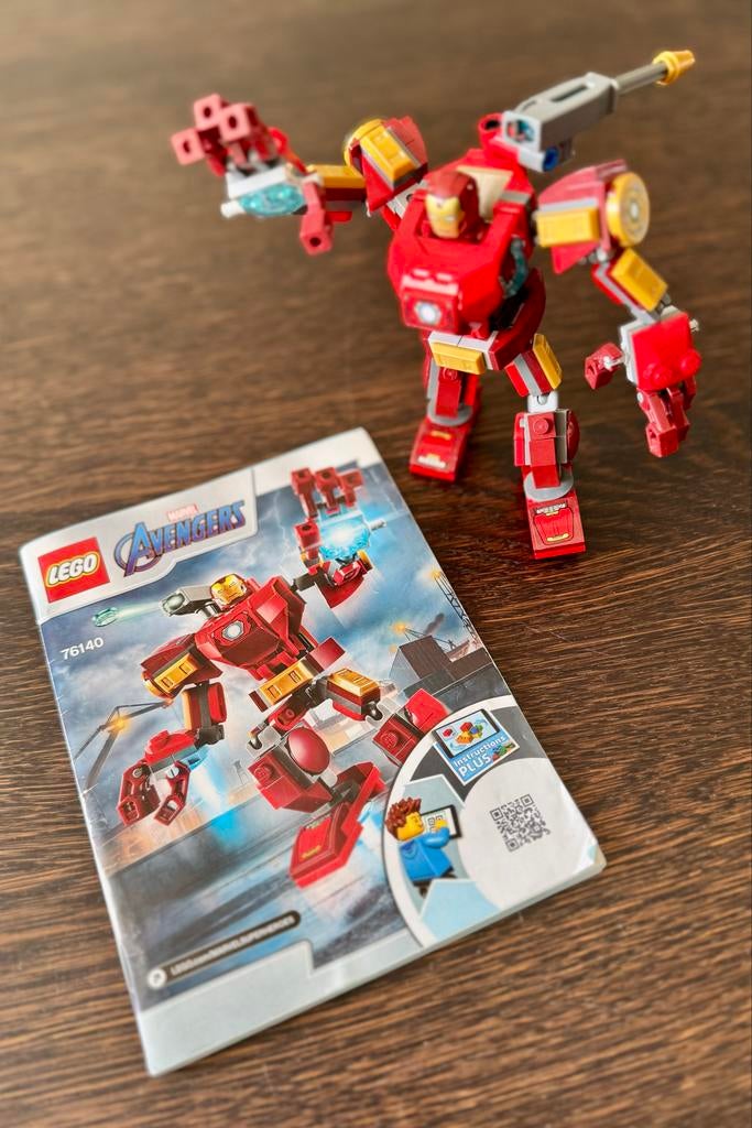 Lego Avengers 76140 Iron Man Mech met minifig en instructies, Ophalen, Compleet, Gebruikt, Marvel