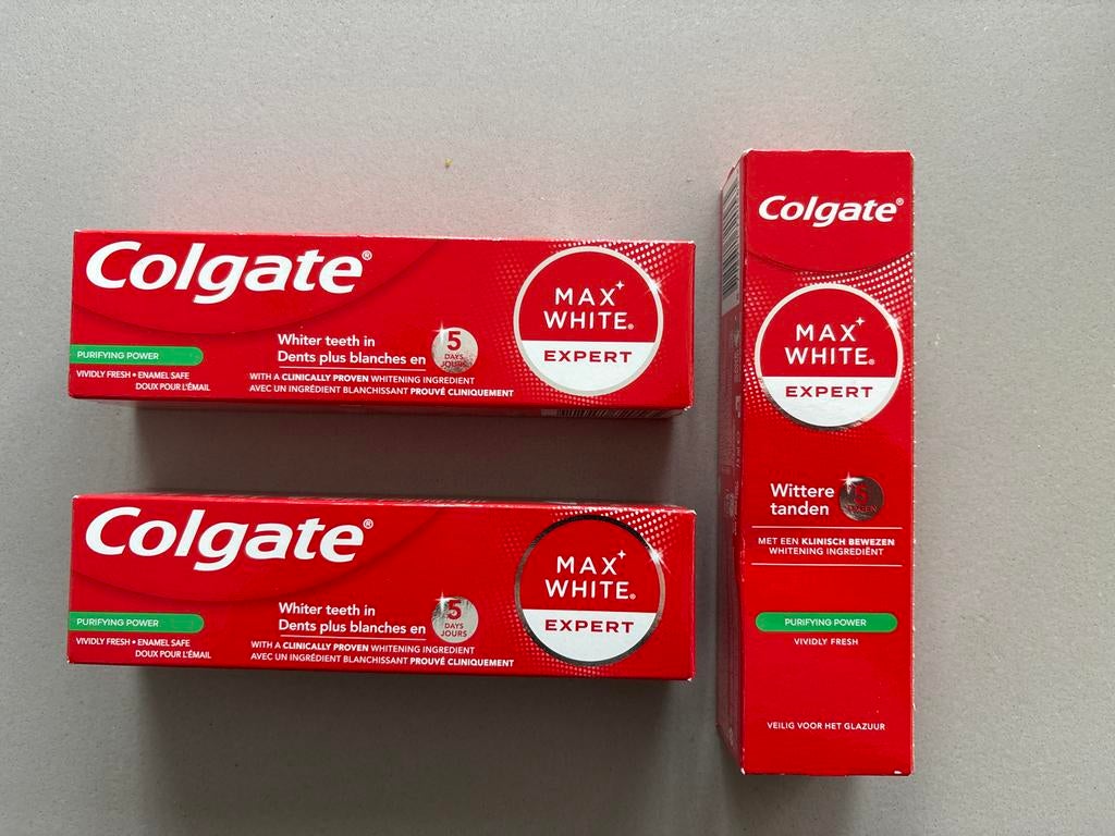 Colgate Max White Expert Purifying Power Tandpasta, Sieraden, Tassen en Uiterlijk, Uiterlijk | Mondverzorging, Ophalen, Nieuw