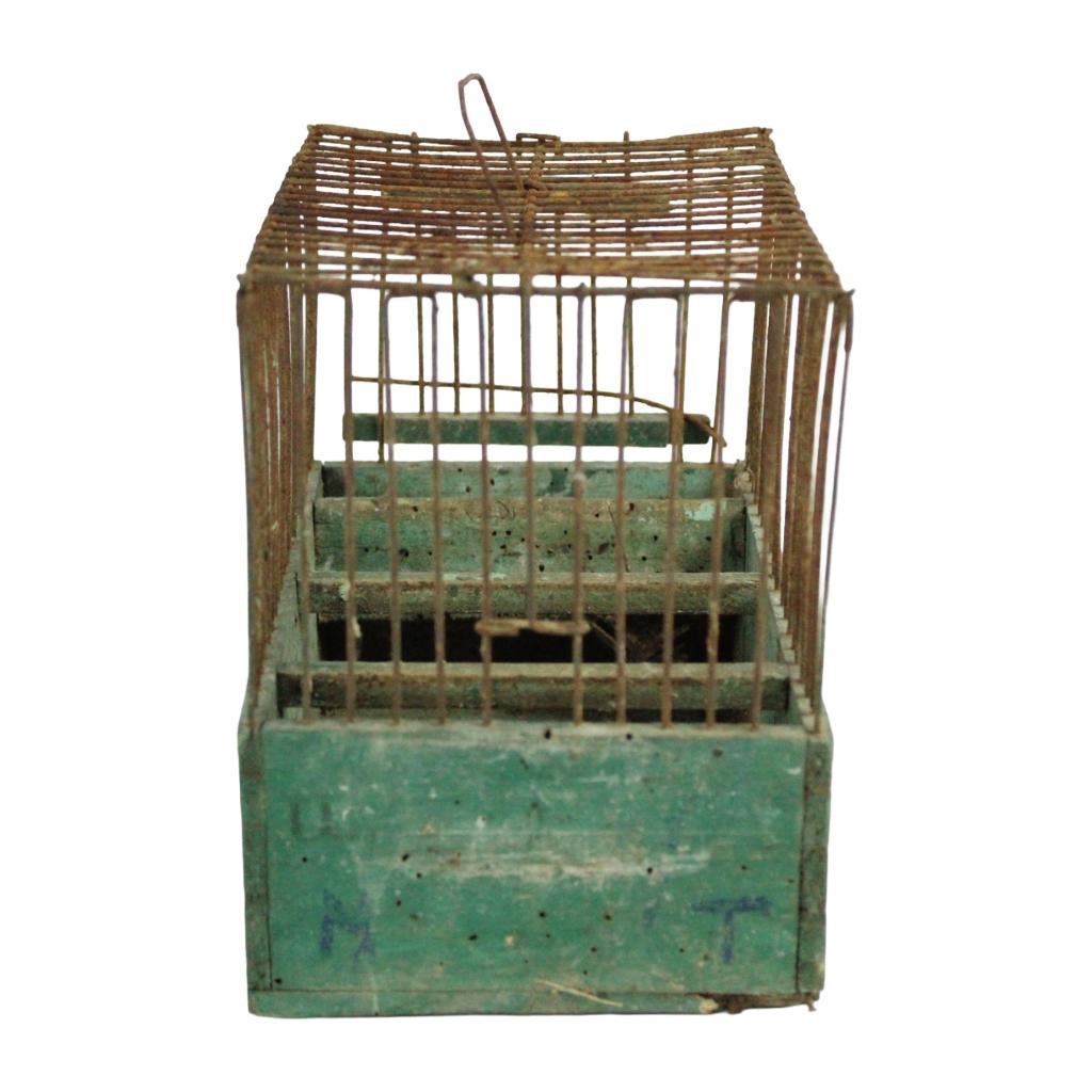 Oude houten vogelkooi / transportkist – ca. 1900–1950, Ophalen of Verzenden