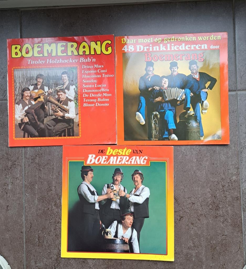 Piraten lp,s (3) Boemerang, Cd's en Dvd's, Verzenden, Gebruikt, 12 inch, Levenslied of Smartlap