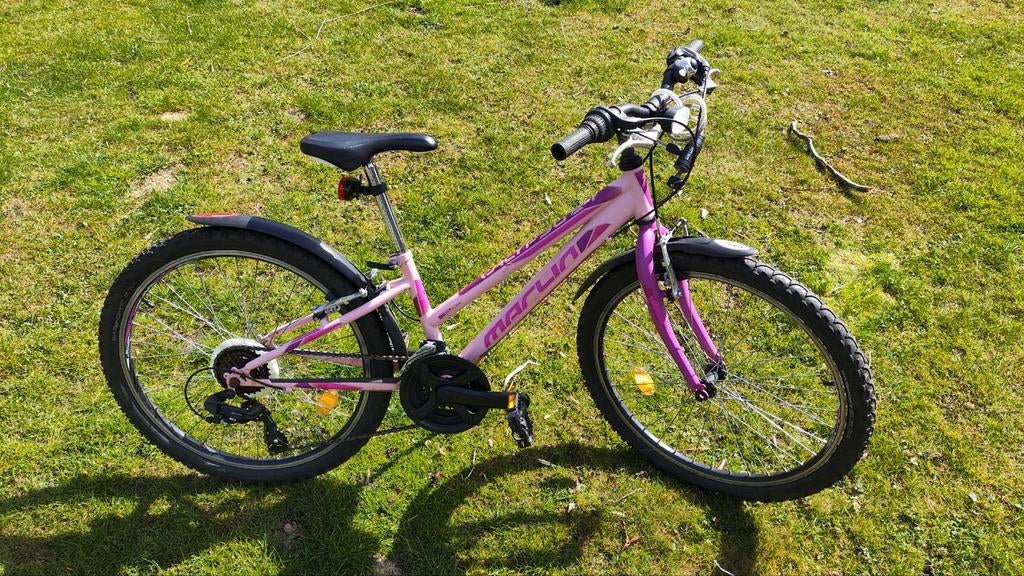 Marlin meisjesfiets roze 24 inch, Ophalen, Gebruikt, 24 inch, Versnellingen