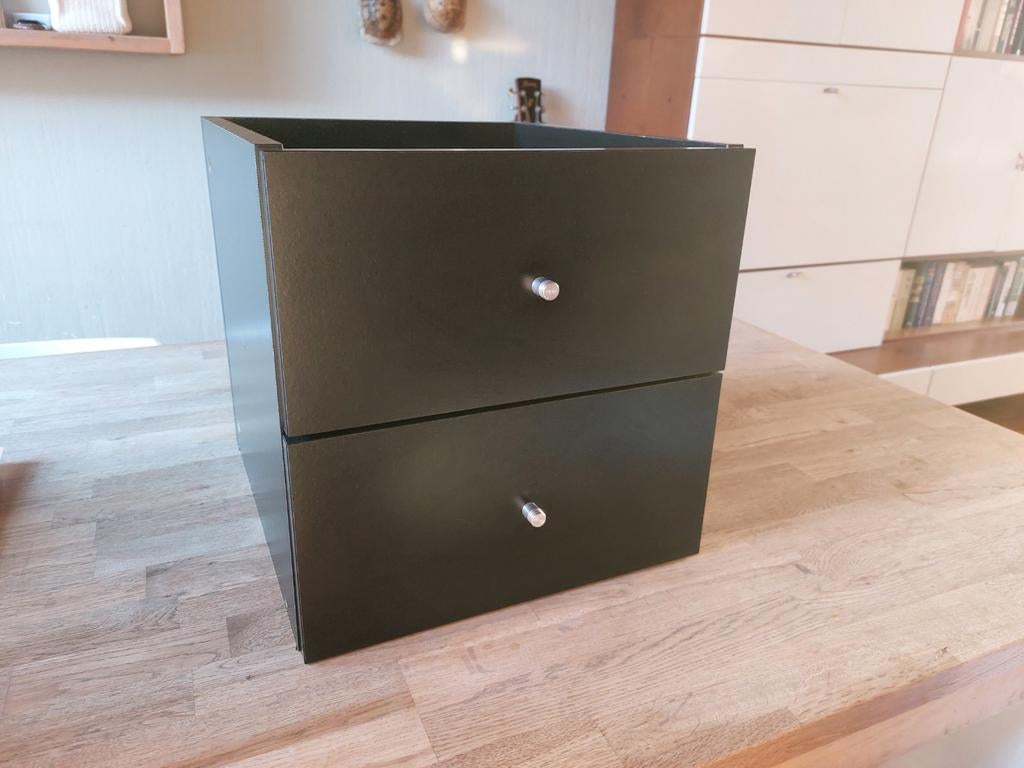 Inzet lades Kallax Expedit Ikea zwart., Ophalen of Verzenden