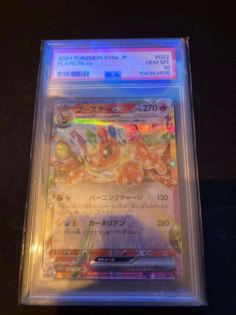 Japanse Flareon ex PSA 10, Ophalen of Verzenden, Zo goed als nieuw