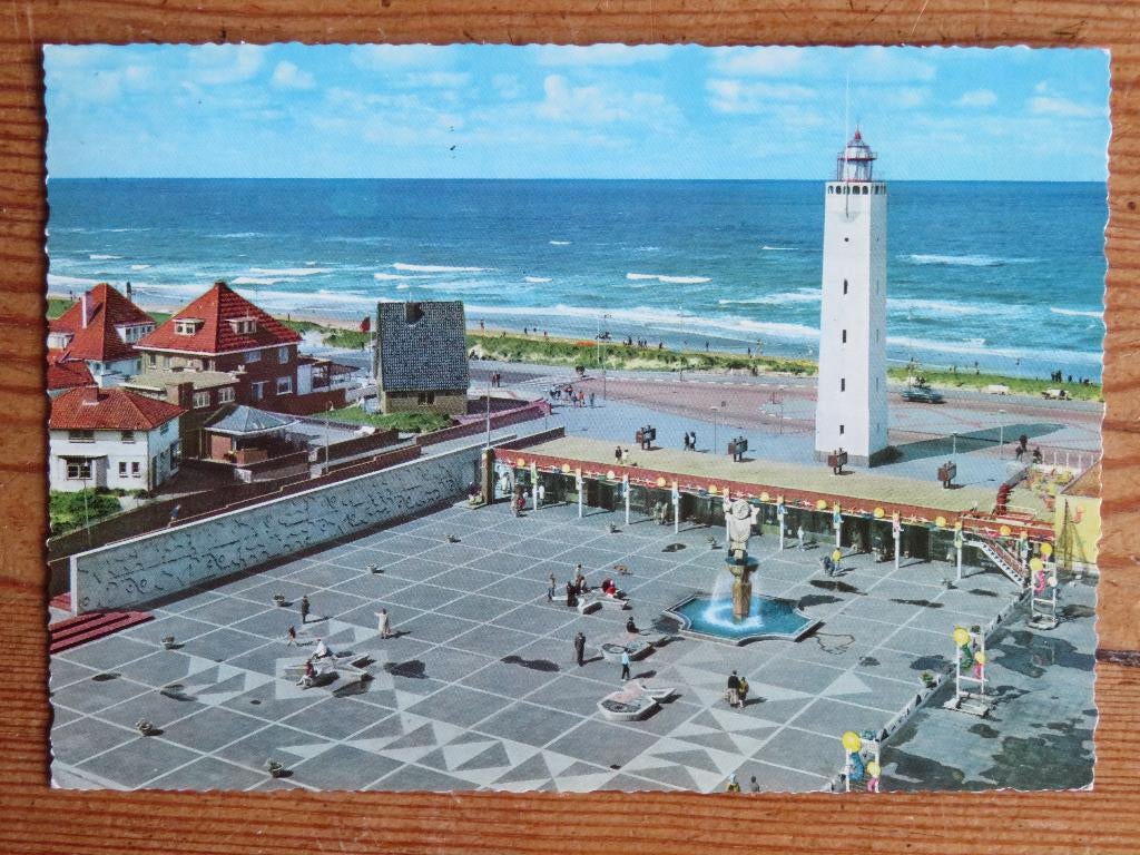 Noordwijk aan Zee Vuurtorenplein met Vuurtoren, Verzamelen, Ophalen of Verzenden, Voor 1920, Noord-Brabant