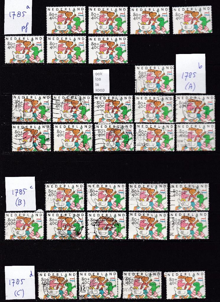 0421) Nederland 1785 kinderzegels Max Velthuys 1998, Ophalen of Verzenden