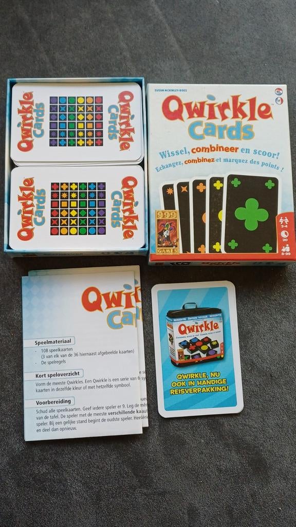 Qwirkle Cards: Wissel, combineer en scoor!, Een of twee spelers, Ophalen of Verzenden, Nieuw, Susan McKinley Ross