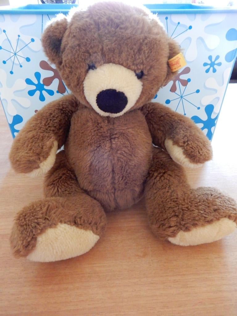 Steiff Knopf im ohr beer / knuffelbeer Emil, Verzenden, Zo goed als nieuw, Stoffen beer, Steiff