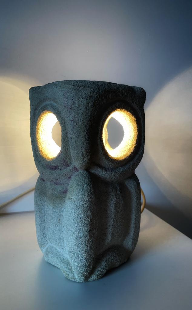 Mid century lamp - uil, Huis en Inrichting, Lampen | Tafellampen, Ophalen of Verzenden, Gebruikt, Minder dan 50 cm