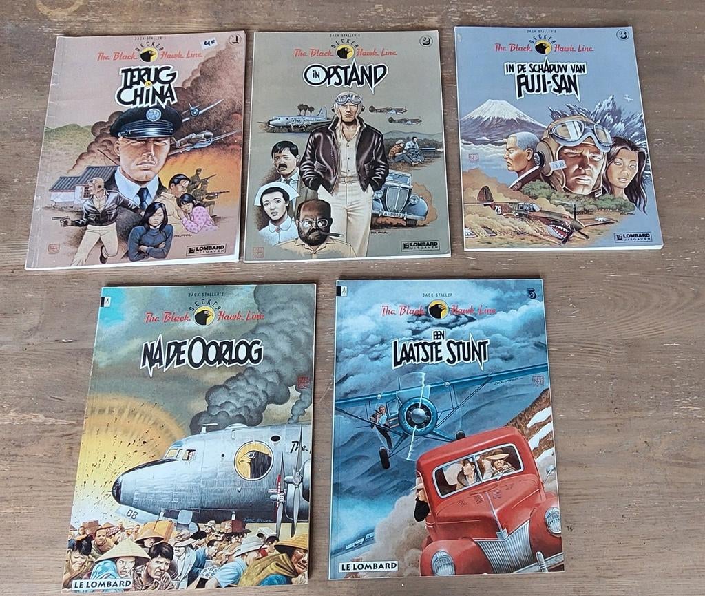 De Zwarte Havik Lijn - 5 stripboeken, Boeken, Stripboeken, Meerdere stripboeken, Ophalen of Verzenden, Gelezen, Jack Suller