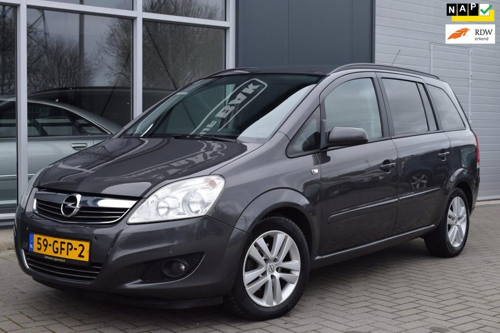 Opel Zafira 1.6 Cosmo | LPG G3 | Clima | Cruise | NAP + APK, Auto's, Opel, Bedrijf, Te koop, Zafira, ABS, Airbags, Airconditioning