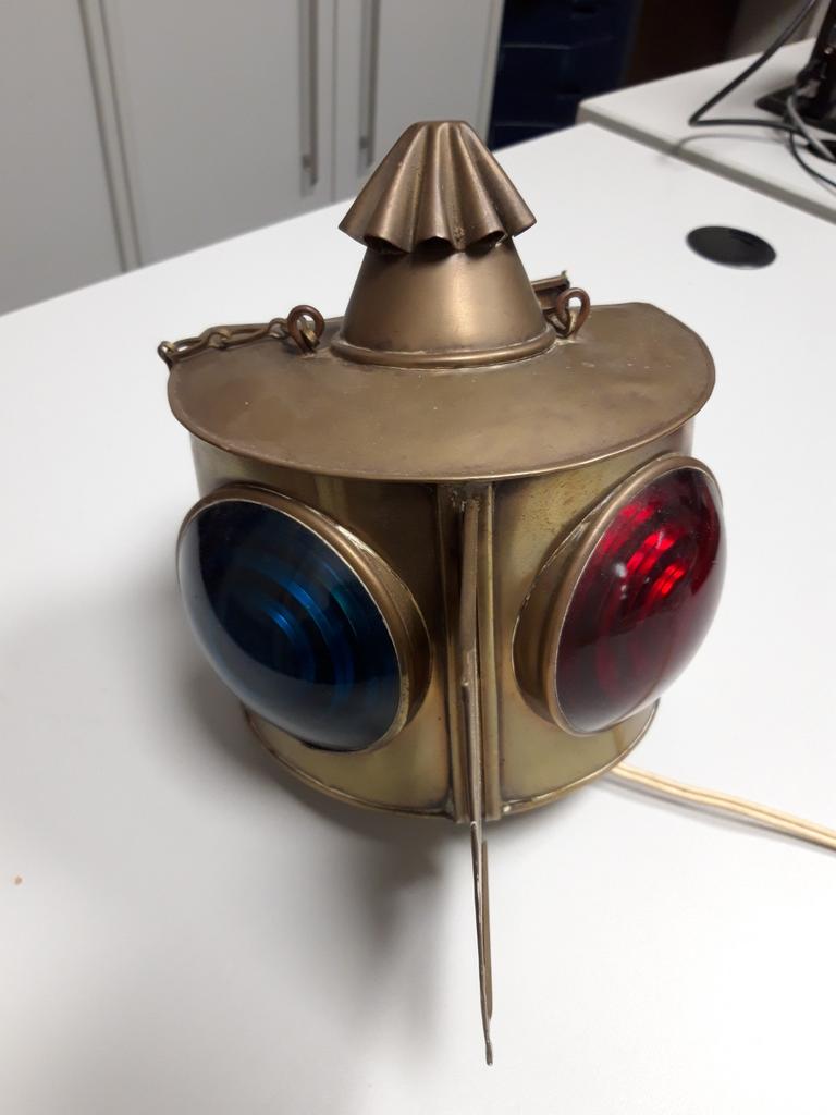 Antieke Messing Scheepslamp - Bakboord en Stuurboord, Ophalen of Verzenden