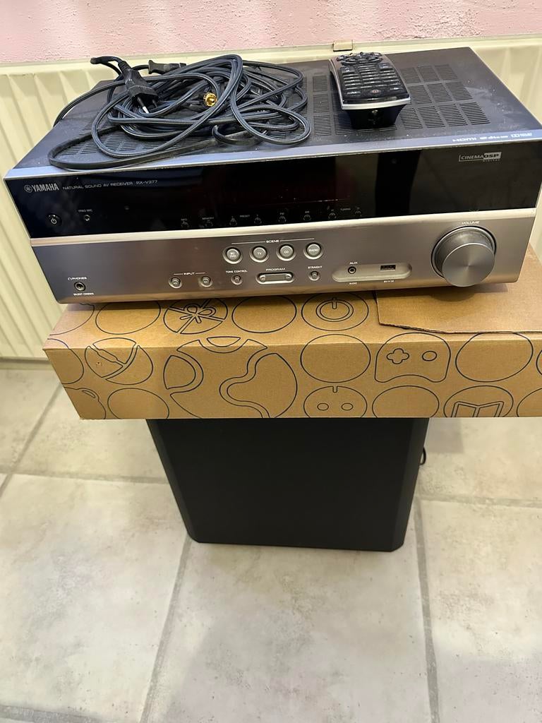 Yamaha receiver met JBL speakers en subwoofer, Ophalen, Gebruikt, Speakers, Losse componenten
