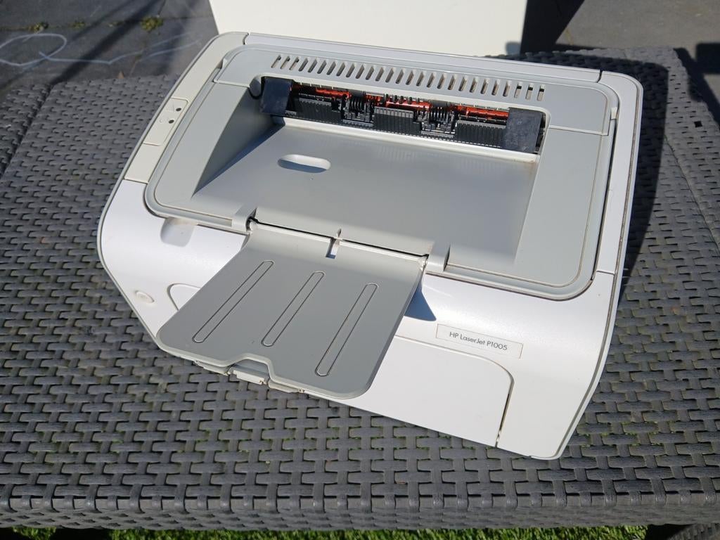 HP Laserjet P1005 laserprinter (zwart) met kabels en toner, Ophalen