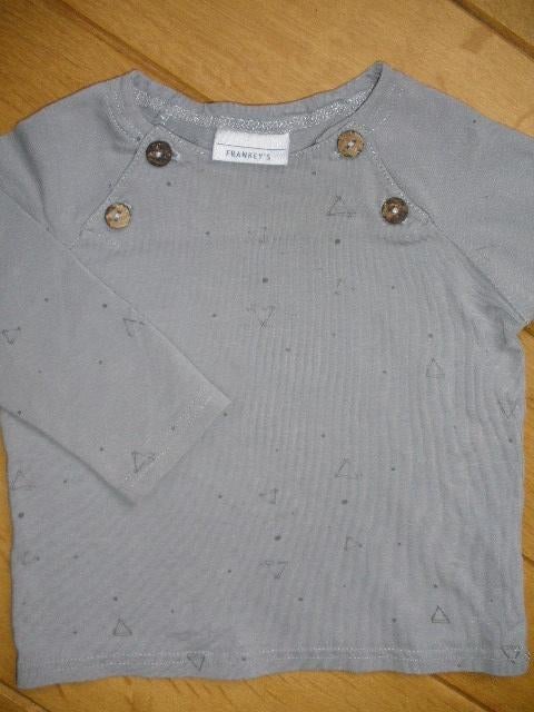 FRANKEY'S t- shirt grijs maat 62/68, FRANKEY'S, Ophalen of Verzenden, Zo goed als nieuw, Jongetje