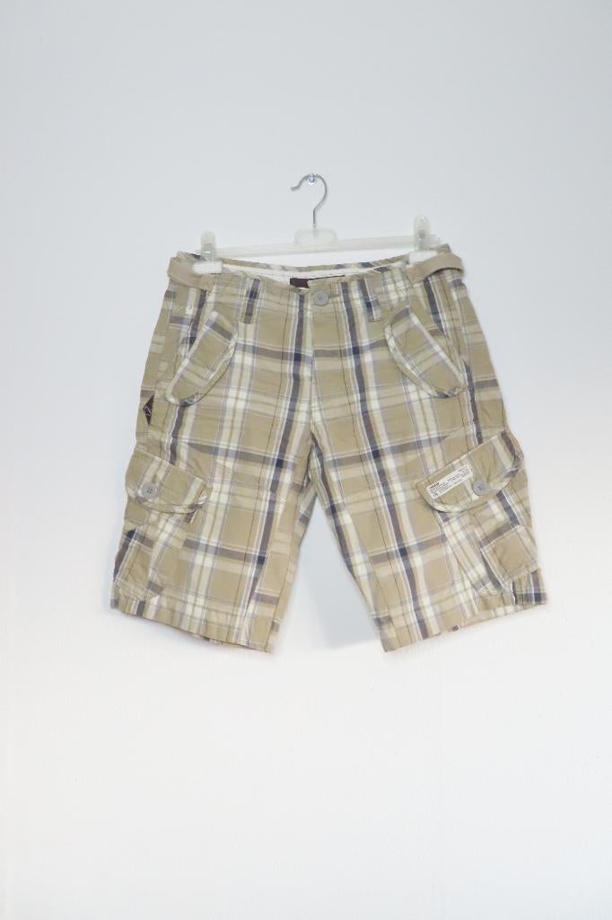 Bermuda Ruit Kaki Grijs Chasin mt S (2025), Kleding | Heren, Broeken en Pantalons, Chasin, Ophalen of Verzenden, Zo goed als nieuw