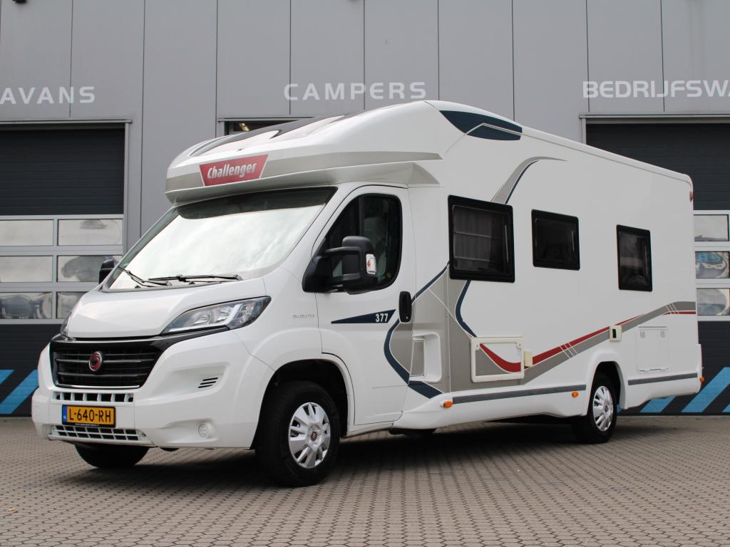 Challenger Mageo 377 Lage enkele bedden Hefbed, Ringverwarming, Fiat, Bedrijf, Challenger