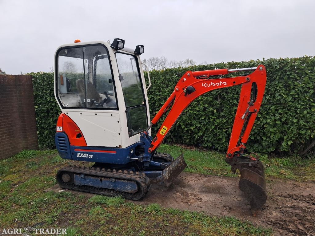 Minigraver Kubota KX41-3V / Minikraan / Graafmachine, Niet opgegeven, -, Niet opgegeven