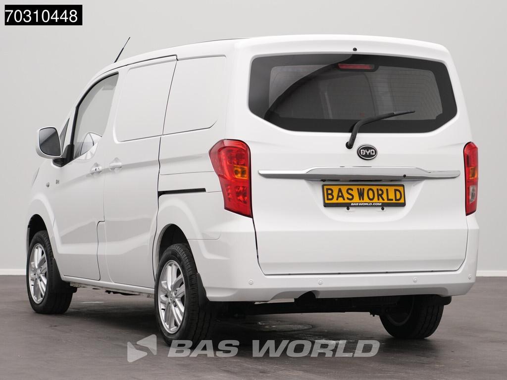 BYD ETP3 Elektrisch 45kWh WLTP 238km 2x Schuifdeur Airco Cam, 136 pk, Gebruikt, Wit, Leder