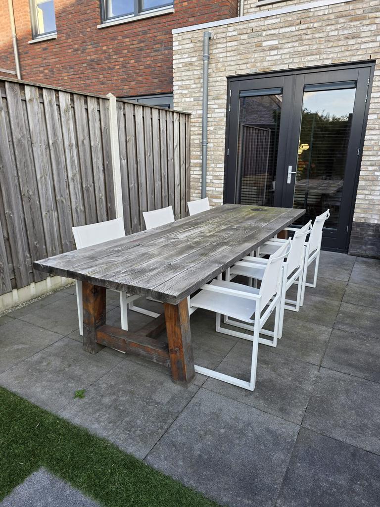 Douglas tuintafel, Ophalen, Gebruikt, Hout