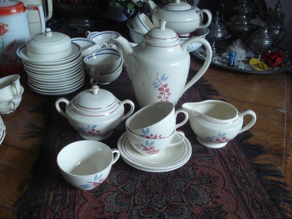 serviesdelen boch la louviere handgeschilderd, Ophalen of Verzenden