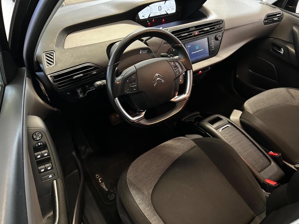 Citroen C4 SpaceTourer 1.2 PureTech|2E EIG|NAP|NAVI|TREKHAAK, Auto's, Citroën, Gebruikt, 1199 cc, 1470 kg, Zwart