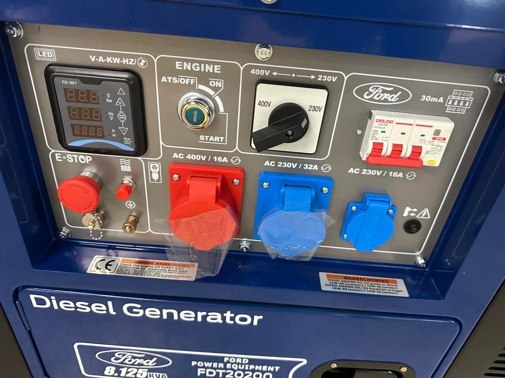 Ford FDT20200 l dieselgenerator l Nieuw l 5 stuks, Ophalen of Verzenden, Zo goed als nieuw, Dieselolie, Elektrisch startend